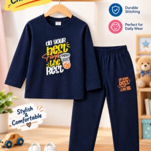Kids Winter Full Sleeve T-Shirt & Pant Set 1