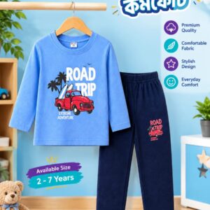 Kids Winter Full Sleeve T-Shirt & Pant Set 8