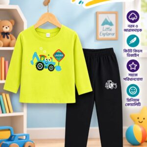 Kids Winter Full Sleeve T-Shirt & Pant Set 9