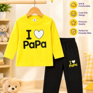 Kids Winter Full Sleeve T-Shirt & Pant Set 5