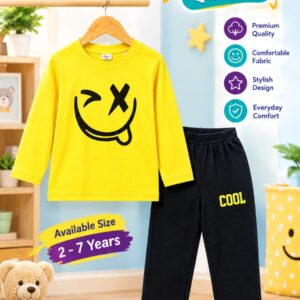 Kids Winter Full Sleeve T-Shirt & Pant Set 3