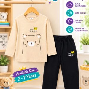 Kids Winter Full Sleeve T-Shirt & Pant Set 2