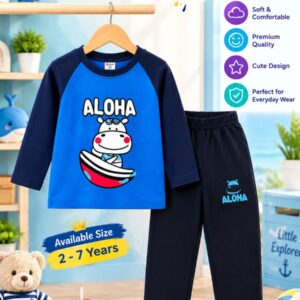 Kids Winter Full Sleeve T-Shirt & Pant Set 4